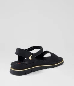 Women I LOVE BILLY Flats|Sandals-Billish Black Sandals