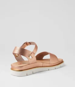 Women I LOVE BILLY Flats|Sandals-Billish Rose Gold Sandals