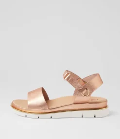 Women I LOVE BILLY Flats|Sandals-Billish Rose Gold Sandals