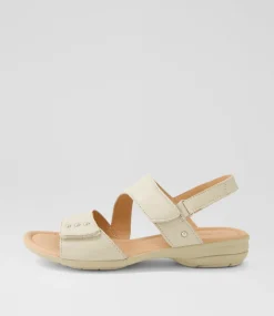 Women SUPERSOFT Comfort|Flats-Bills Almond Leather Sandals