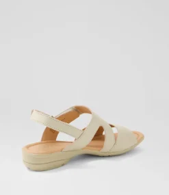 Women SUPERSOFT Comfort|Flats-Bills Almond Leather Sandals