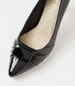 Women TOP END Dress|Heels-Bingley Black Patent Leather Pump Heels