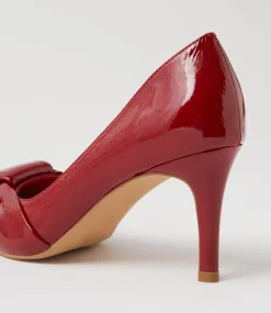 Women TOP END Dress|Heels-Bingley Dark Red Patent Leather Pump Heels
