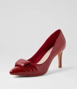 Women TOP END Dress|Heels-Bingley Dark Red Patent Leather Pump Heels