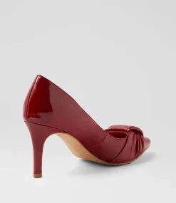 Women TOP END Dress|Heels-Bingley Dark Red Patent Leather Pump Heels