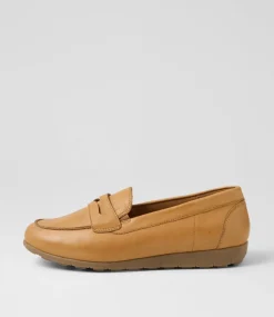 Women SUPERSOFT Comfort|Loafers-Birdi Dark Tan Wide Fit Leather Loafers