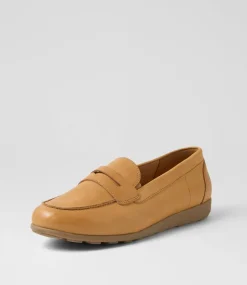 Women SUPERSOFT Comfort|Loafers-Birdi Dark Tan Wide Fit Leather Loafers