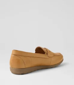 Women SUPERSOFT Comfort|Loafers-Birdi Dark Tan Wide Fit Leather Loafers