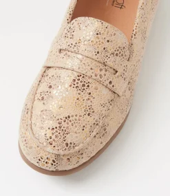 Women SUPERSOFT Loafers|Flats-Birdi Tan Brown Wide Fit Ditzy Suede Loafers