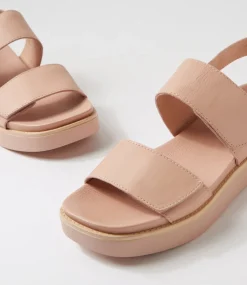 Women DIANA FERRARI Flats|Sandals-Blamer Dark Nude Natural Leather Sandals