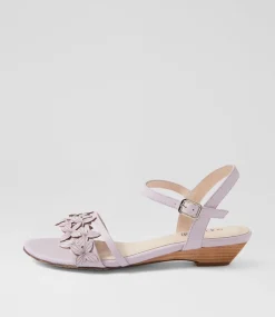 Women SUPERSOFT Comfort|Flats-Blossums Lilac Leather Sandals