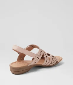 Women SUPERSOFT Comfort|Flats-Bluebird Blush Leather Sandals