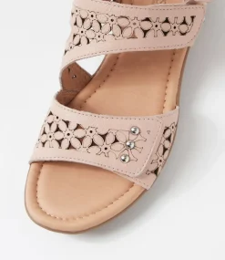 Women SUPERSOFT Comfort|Flats-Bluebird Blush Leather Sandals