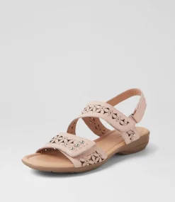 Women SUPERSOFT Comfort|Flats-Bluebird Blush Leather Sandals