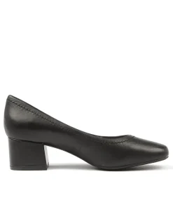Women SUPERSOFT Comfort|Heels-BLYTHE BLACK LEATHER