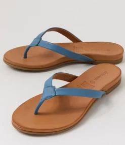 Women DIANA FERRARI Slides|Sandals-Bondis Denim Leather Slides