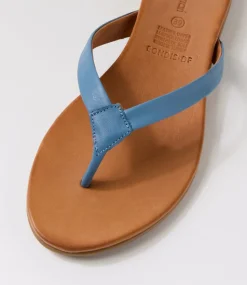 Women DIANA FERRARI Slides|Sandals-Bondis Denim Leather Slides