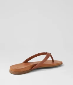 Women DIANA FERRARI Slides|Flats-Bondis Tan Leather Slides