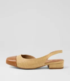 Women I LOVE BILLY Heels|Flats-Bonsoon Tan Natural Synthetic Raffia Heels