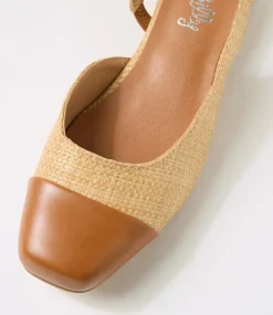 Women I LOVE BILLY Heels|Flats-Bonsoon Tan Natural Synthetic Raffia Heels
