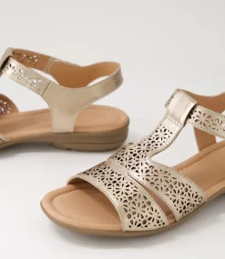 Women SUPERSOFT Comfort|Flats-Boom Champagne Gum Leather Sandals
