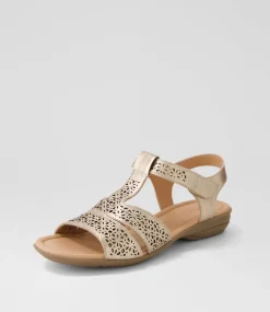 Women SUPERSOFT Comfort|Flats-Boom Champagne Gum Leather Sandals
