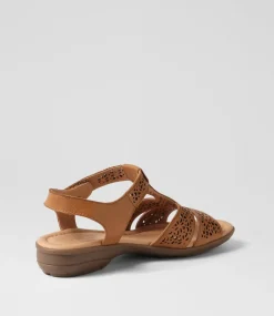 Women SUPERSOFT Comfort|Flats-Boom Dark Tan Gum Sole Leather Sandals