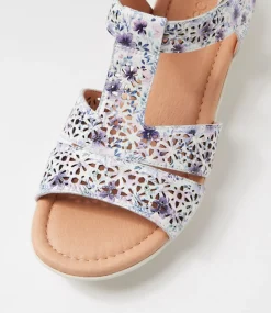 Women SUPERSOFT Comfort|Flats-Boom Purple Melody Leather Sandals