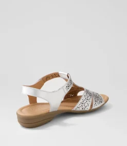 Women SUPERSOFT Comfort|Flats-Boom Silver Gum Leather Sandals