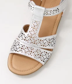 Women SUPERSOFT Comfort|Flats-Boom Silver Gum Leather Sandals