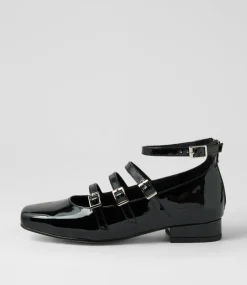 Women I LOVE BILLY Heels|Flats-Bosine Black Patent Pu Heels