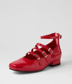 Women I LOVE BILLY Heels|Flats-Bosine Dark Red Patent Pu Heels