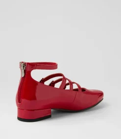 Women I LOVE BILLY Heels|Flats-Bosine Dark Red Patent Pu Heels