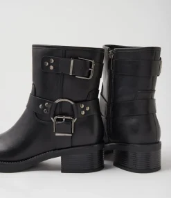 Women I LOVE BILLY Boots-Bossol Black Ankle Boots