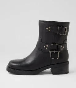 Women I LOVE BILLY Boots-Bossol Black Ankle Boots