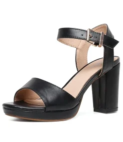 Women I LOVE BILLY Sandals|Heels-BOUNTYS BLACK SMOOTH