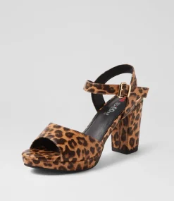 Women I LOVE BILLY Heels|Sandals-Bountys Leopard Sandals