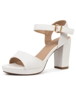 Women I LOVE BILLY Heels|Sandals-BOUNTYS WHITE SMOOTH