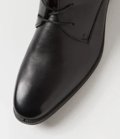 COLORADO Boots|Dress Shoes-Bracs Black Leather Lace Up Boots