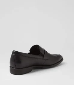 COLORADO Dress Shoes-Brad Black Leather Flat Shoes