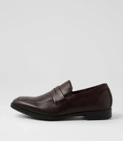 COLORADO Dress Shoes-Brad Oxblood Leather Flat Shoes