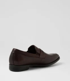 COLORADO Dress Shoes-Brad Oxblood Leather Flat Shoes