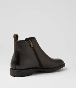 COLORADO Boots|Casuals-Braga Dark Brown Leather Chelsea Boots