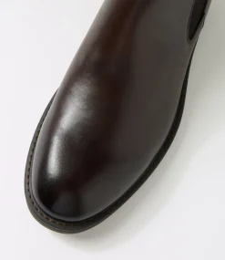 COLORADO Boots|Casuals-Braga Dark Brown Leather Chelsea Boots