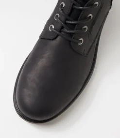 COLORADO Boots|Casuals-Brazil Black Leather Lace Up Boots