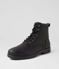 COLORADO Boots|Casuals-Brazil Black Leather Lace Up Boots