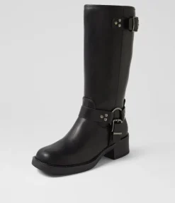 Women I LOVE BILLY Boots-Brenson Black Knee High Boots