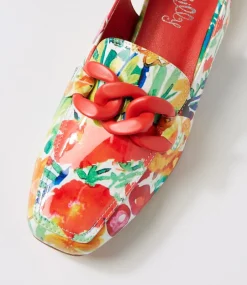 Women I LOVE BILLY Loafers|Heels-Brentel White Tulip Patent Pu Heels