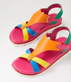 Women I LOVE BILLY Flats|Sandals-Brenzel Bright Multi Sandals