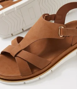 Women I LOVE BILLY Flats|Sandals-Brenzel Tan Sandals